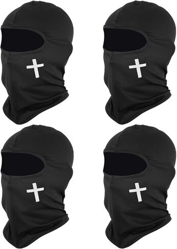 6 PCS Ski Mask Christian Full Face Mask Cross Balaclava Winter Face Cover UV Protection Balaclava Men Women Outdoor Sports in Saudi Arabia