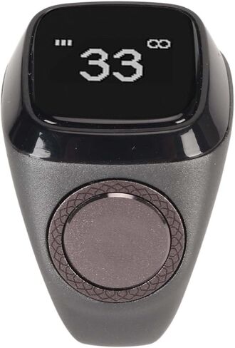 Smart Bluetooth Finger Counter, Smart Muslim Electronic Counter, Rechargeable Step Counting APP Support 0.49in Screen 20MM in Saudi Arabia
