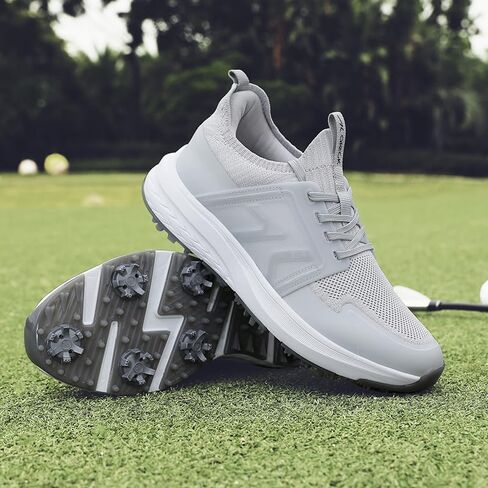 Golf Shoes Men Professional Spikes Golf Sneakers Male Outdoor Walking Slip in Footwears for Golfers in Saudi Arabia