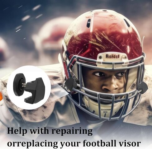 زوجان من مشابك خوذة كرة القدم، براغي الإبهام لخوذة كرة القدم متوافقة مع براغي الإبهام Riddell Speedflex Chinstrap، ملحقات مثبتات خوذة كرة القدم لقناع أوكلي للإصلاح السريع in Kuwait