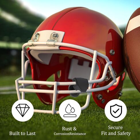 زوجان من مشابك خوذة كرة القدم، براغي الإبهام لخوذة كرة القدم متوافقة مع براغي الإبهام Riddell Speedflex Chinstrap، ملحقات مثبتات خوذة كرة القدم لقناع أوكلي للإصلاح السريع in Kuwait