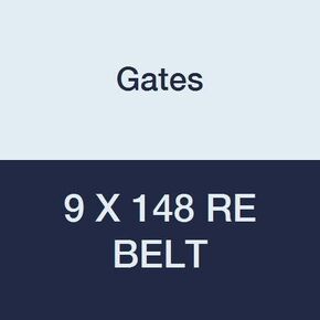 Gates 9 X 148 RE Belt Round Endless Belt, 9/16" Diameter, 148" Inside Length