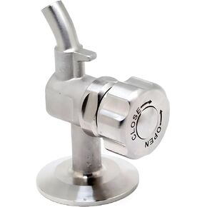 1.5" Tri Clamp Sanitary Sampling Valve Stainless Steel SS304,Beer Sample Valve Fits 1.5" Tri-Clamp