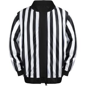 | Reversible 1" Football Lacrosse Referee Jacket | Zipper Nylon Shell Water & Wind Resistant Official