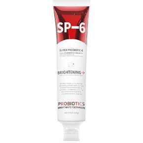 Sp-6 Probiotics Whitening Toothpaste,Sp-6 Ultra Whitening Toothpaste,Sp 6 Toothpaste,Fresh Breath Fresh Mint Flavor Sp-6 Toothpaste (4.9 oz) (1)