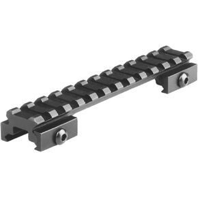 Lion Gears BridgeMount® Tactical Low Profile Picatinny/Weaver 0.5" Slim Riser Bridge Mount BM1205, 5" Length 12 Slots. Perfect to Setup Reflex Sight or Open Sight with Bridge Over AR Delta Ring