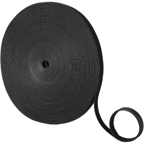 Double-Sided Hook and Loop Straps,1/2in x 100ft Black Hook and Loop Roll Double-Sided Strips, Self-Gripping Straps Reusable Multi-Purpose Wrap Fasteners for Home, Office, Data Center,and More