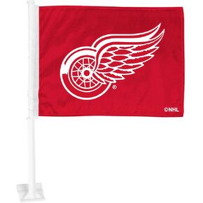 FANMATS 40567 NHL - Detroit Red Wings Car Flag | Red Wing Primary Logo