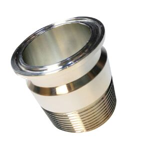 1-1/2" Male Threaded Sanitary Pipe Fitting to 1.5" Tri Clamp OD 50.5mm Ferrule Flange