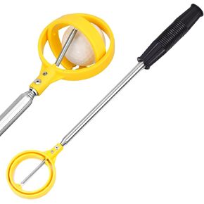 uolent Golf Ball Grabber, Water Golf Ball Grabber Telescopic with Spring Release-Prep Head, Golf Ball Grabber Tool, Golf Accessories, Golf Gifts for Men