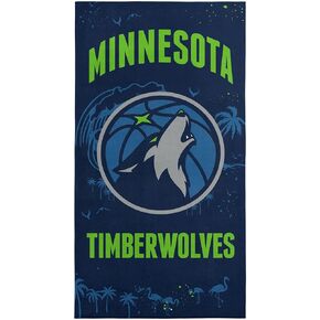 Northwest NBA Minnesota Timberwolves Beach Towel, 30" x 60", Tide