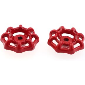 2PCS 45mm Stainless Steel Outdoor Tap Handle Rounded Broach Wheel Handle for Replace Indoor and Outdoor Tap and Valve Wheel Handle