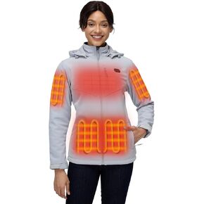 ORORO Women's Dual Control Heated Jacket with 5 Heat Zones (Pocket Heating) (Charger Not Included)