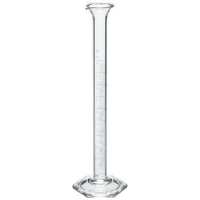 Corning Pyrex 3024-10 Glass 10mL "To Deliver" Graduated Single Metric Scale Calibrated Cylinder, with Funnel Top