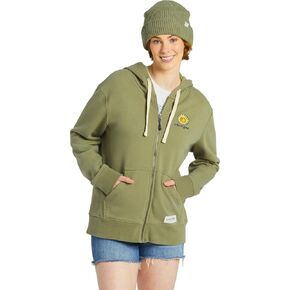 Life is Good - Womens Sunflower Simply True Fleece Zip Hoodie