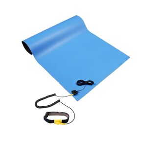 Anti Static Mat for Pc ESD Mat: 24"X28" Soldering Table Mat Kit Computer Electronics Repair- Heat Resistant Static Mat（Blue）