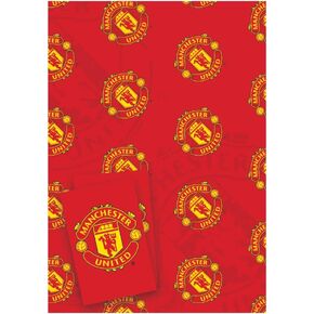 Manchester United FC Gift Wrap (2 Sheets) (One Size) (Red)