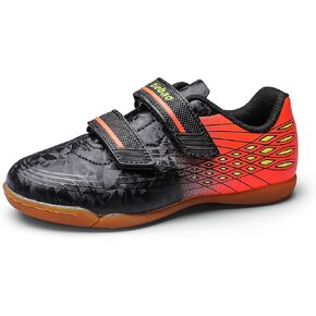 Indoor Kids Soccer Shoes Non Slip Rubber Sole IC Soccer Cleats for Little Boys Girls