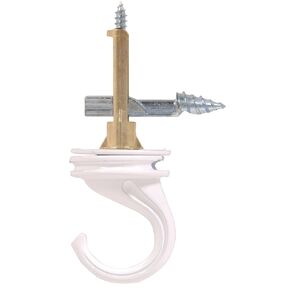 122415 White Driller Hook Ceiling Hanger, 1-Pack