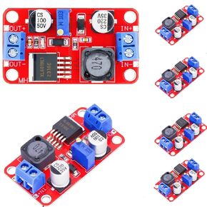 5PCS XL6019 5A High Power Current DC to DC 5v to 12v Step Up Adjustable Boost Power Supply Module Current High Power Boost Converter