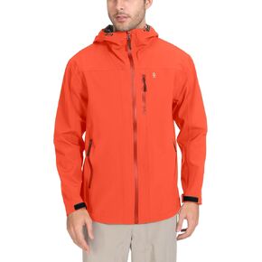 Little Donkey Andy Men's Rain Hiking Jackets Breathable Waterproof Windproof Shell Coats Fishing Travel Orange Medium in Kuwait