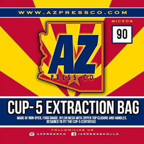 Cup-5 Material Extraction Bag Made of 100% Nylon Mesh for The Delta Seperations Centrifuge Extraction. 100% Food Grade Prospiant Ethanol Extraction Mesh Material Bag