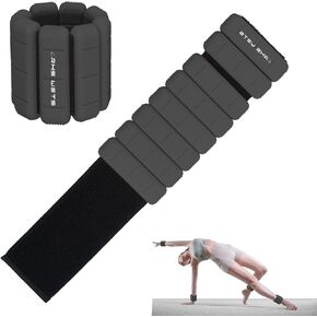 Adjustable Wrist Weights - Set of 2 ((1lb & 2lb)) | Wearable Wrist & Ankle Weights Bracelet for Yoga, Dance, Barre, Pilates, Cardio, Aerobics, Walking in Kuwait