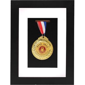 Medal Display Frame Balance car Marathon Medal Stand Storage Decorative Badge Storage Box Display Stand Military Challenge Coin chip Medal Display case Glass Medal Display Photo Frame, black1