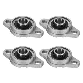 uxcell 4pcs KFL001 Pillow Block Bearings 8mm Bore Bearing Units Zinc Alloy Flange Mounted Bearing Housing, P6(ABEC3)