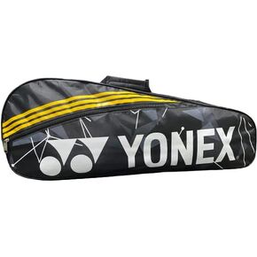 YONEX Badminton KITBAG SUNR 2225 (Black Yellow), BLACK YELLOW, L, Travel Accessories