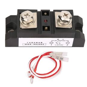 EVTSCAN 200A High Current DC-AC SSR Solid State Relay, with LED Indicator, Copper Thermal Pad, Surge Protection, Faster Switching, Silent Operation, for Industrial Automation, Heating System