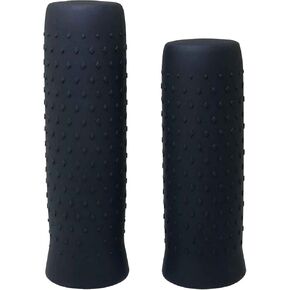 1 Pair Electric Scooter Grip Sleeves Silicone Rubber Grain Non Slip Grips Replaceable Handle Grip Accessory for Replacement G30 Electric Scooter Black