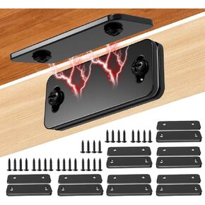 Loomdeo Ultra-Thin Magnetic Cabinet Door Catch - Strong Adhesion & No-Gap Closure,Let Ultra-Thin Magnets Keep Your Cabinet Doors Closed (Black 4pcs) in Saudi Arabia