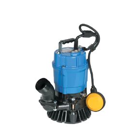 Tsurumi Pump HSZ2.4S | Submersible Trash Pump - Float Switch | 1/2 HP, 115V, 2 in Discharge | Dewatering applications - sand & solids, where auto operation is needed | 53 GPM / 3180 GPH