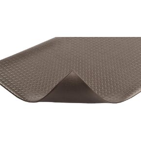 Notrax 417 Bubble Sof-Tred™ with Dyna-Shield® 2' x 60' x 1/2" Anti Fatigue Mat, Slip Resistant Bubble Textured Surface, Ideal for Industrial and Commercial Workplaces, Black, 417R0024BL