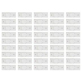 Hilitand 50Pcs Fiberglass Board Lamp Beads Light Emitter Components Diode for 32 to 65 inch LED TV, Led Household Light Bulbs 3V SMD LED Lens