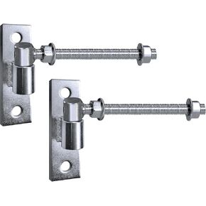 Gate Hinges Heavy Duty Wood Fence,J Bolt Gate Hinge for Wood Fence,Gate Hinges for Metal Gates, Steel Welded Hinge for Farm Gate, 8 Inch 2Pack (6 Inch)
