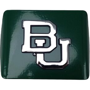 Elektroplate Baylor University Bears Green with Chrome BU Emblem Metal Trailer Hitch Cover Fits 2 Inch Auto Car Truck Receiver with NCAA College Sports Logo