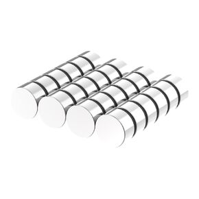 N52-1/2" D x 1/4" H - 24 Pack, Mighty Rare Earth Magnets, Silver Super Strong Neodymium Disc Magnets for Fridge, DIY, Building, Scientific, Craft, and Office 0.5 Inch x 0.25 Inch Magnets