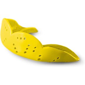 SISU Aero Small Mouthguard, Sunny Yellow - 1.6mm Thin - Custom-Molded Fit - Slim Design - Remoldable Up to 20 Times - for Team Sports - Non Toxic