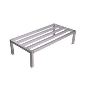 Winholt DASQ-3-1220 Heavy Duty Aluminum Dunnage Rack, 36"x20"x12", All-Welded Frame, 2100 lbs Capacity, NSF Certified Utility Shelf for Commercial Storage, Restaurants, Warehouses