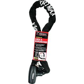 Trimax Integrated Lock & Super Chain 3' L with 8Mm Links THEX836, Wrap Packaging