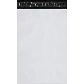 Poly Mailers Shipping Envelopes for Small Business, Strong Adhesive Sealing, Waterproof, and Tear-resistant Postal Mailing Bags for Clothing, Books, and Accessories (White, 7.5x10.5 Inch, 100 pack)