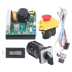 Motor Control System Speed Controller Potentiometer Board LCD Display Hall Sensor for CJ18A Mini Lathe