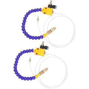 2Pcs Mist Coolant Lubrication Spray System Mist Coolant Lubrication Spray System Misting Air Duct, Origlam Mist Coolant Lubrication Spray System Cutting Tool Coolants