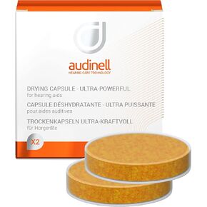 2 Pack Extra Drying Tablets for Audinell Dry Cup | Large (63mm) Replacement Desiccant Capsules