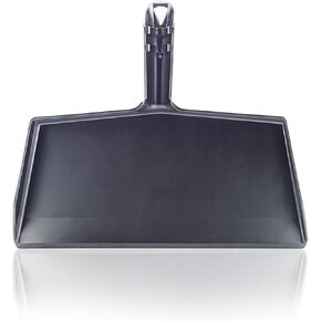Stanley Home Products Black Clip-On Dustpan - Durable Plastic Clip-On Dust Pan with 10.5" Wide Sweep Opening & Easy Grip Handle - Home Dusting & Cleaning Tool