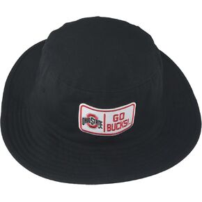 ZHATS Standard NCAA Officially Licensed Bucket Hat Patch Black Defer, Large-X-Large