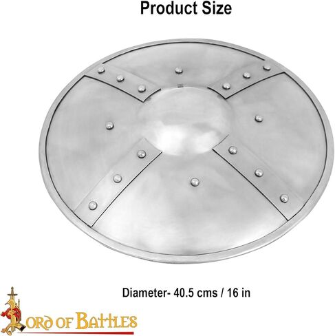 Lord of Battles Late Medieval Steel Buckler Archers Combat Buckler Shield Handmade Medieval Fencing Buckler Shield in Saudi Arabia