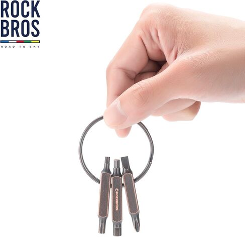 ROCKBROS Bike Multitool - Hex4/5، Hex3/T25، PH/SL مفك براغي - مجموعة أدوات الدراجة خفيفة الوزن شديدة التحمل in Kuwait